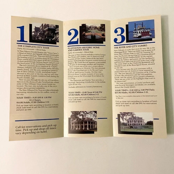 Vintage New Orleans Tour Brochures Holiday Inn Crowne Plaza and Jazz Festival - Picture 4 of 16